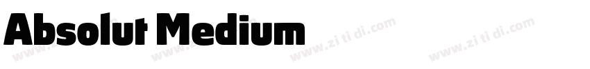 Absolut Medium字体转换